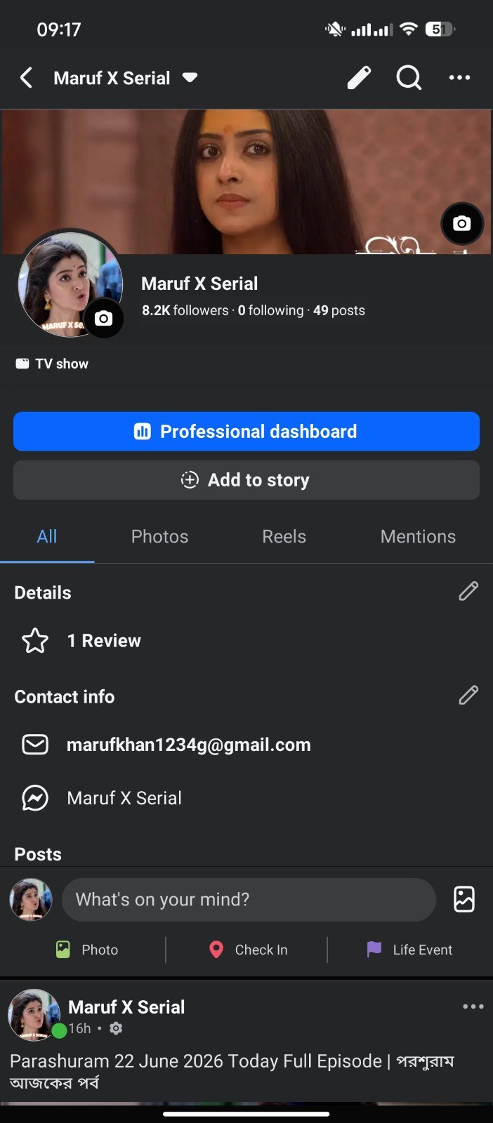 Facebook page
