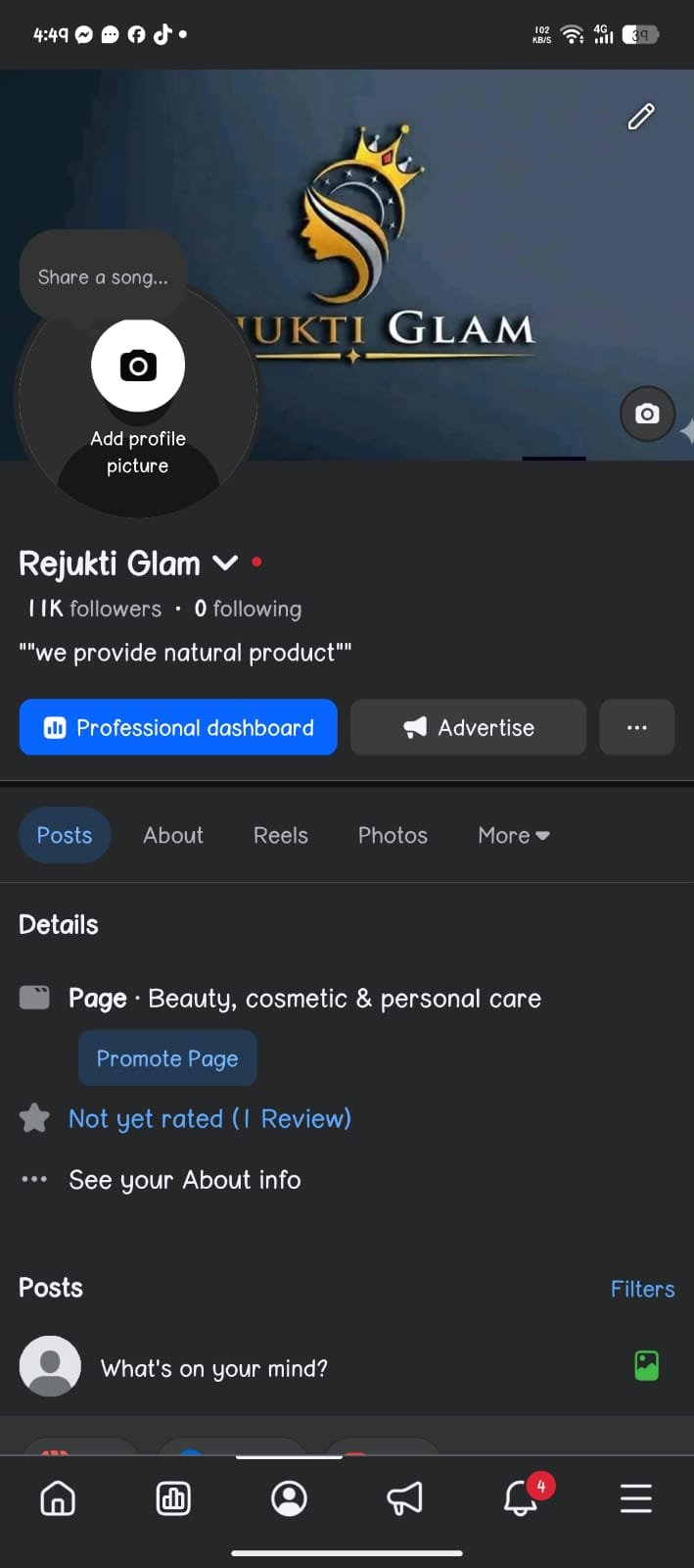 Facebook page real follower Full fresh