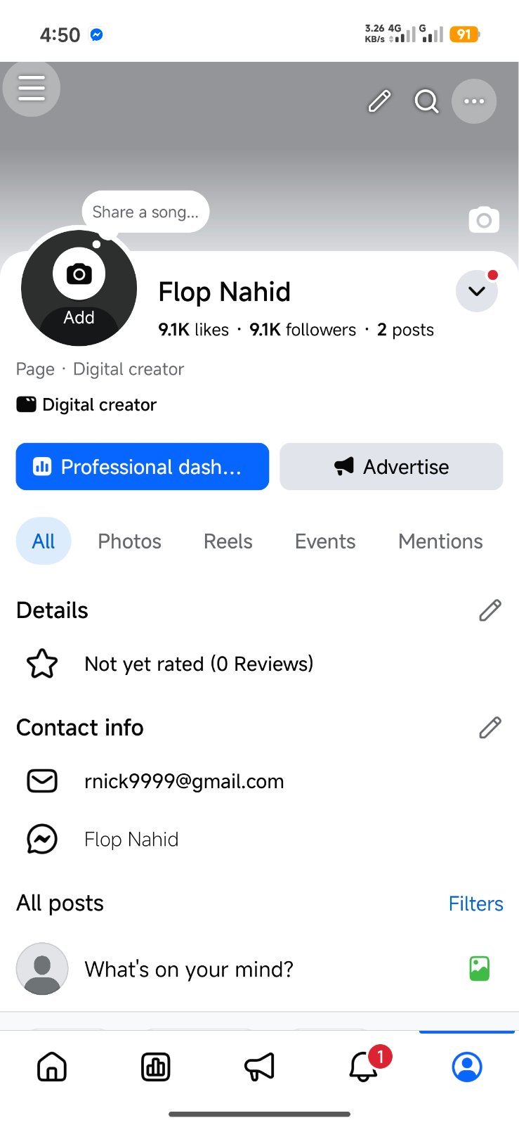 Old Page 9.1k Followers