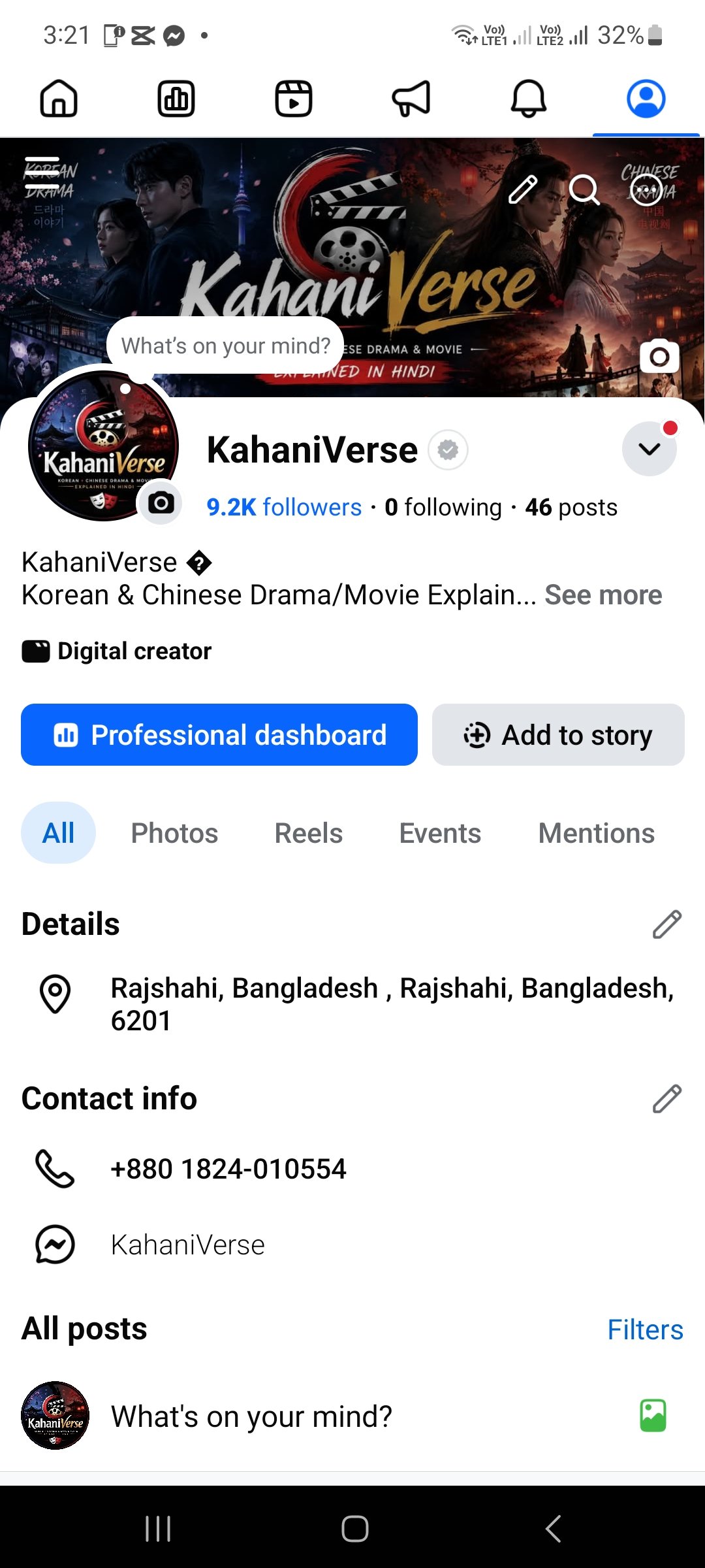 9.2k monetized facebook page