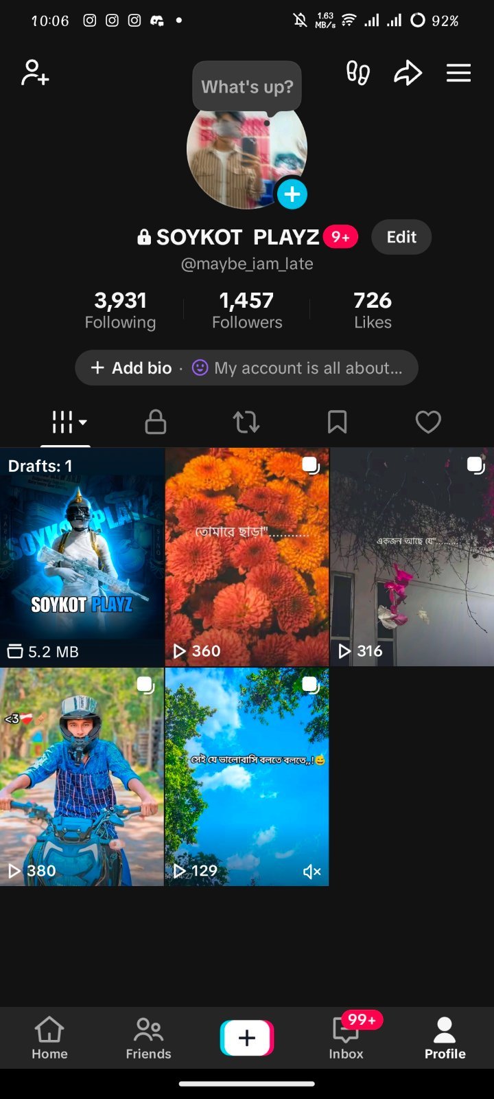 Bangladeshi Tiktok account