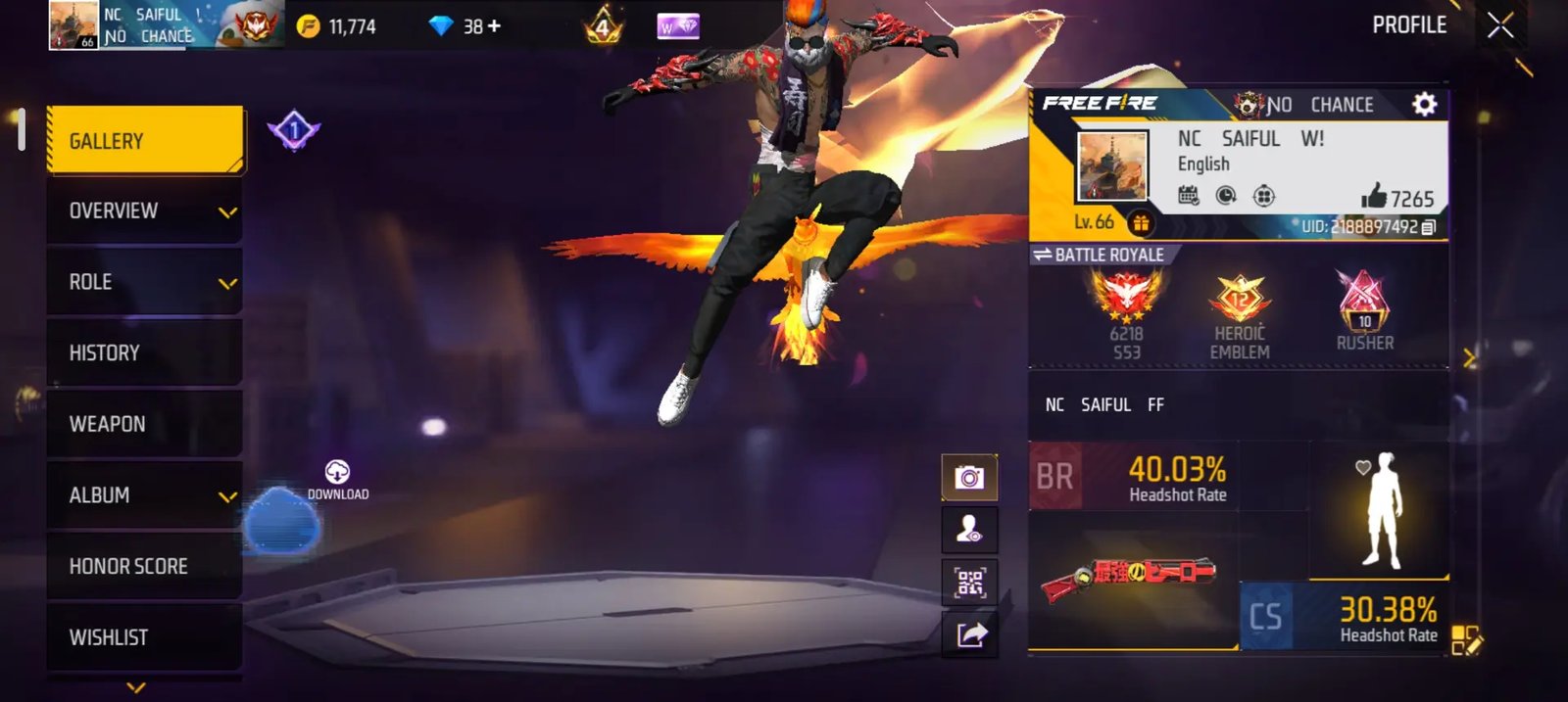 M87sking on push prime level 4 fresh account