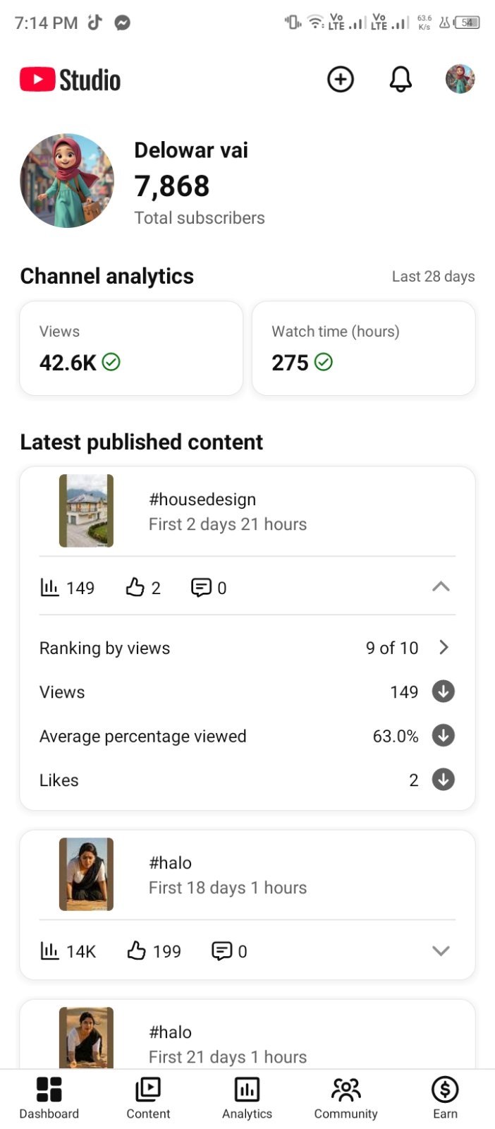 YouTube Channel for Sale – Delowar Vai