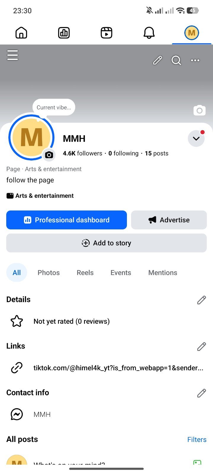4.5k + page sell post