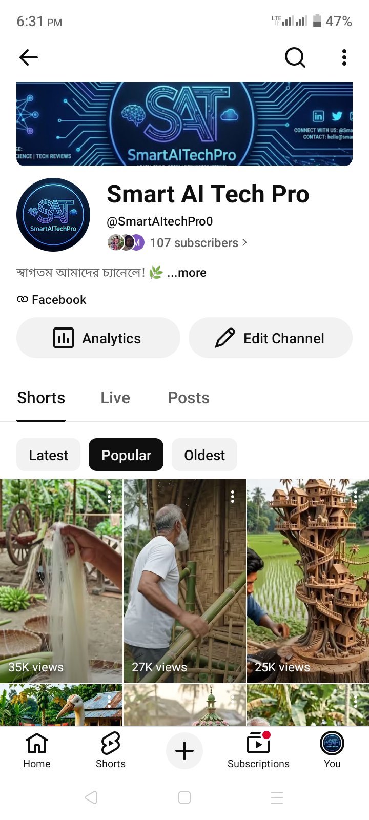 Running Yt Channels