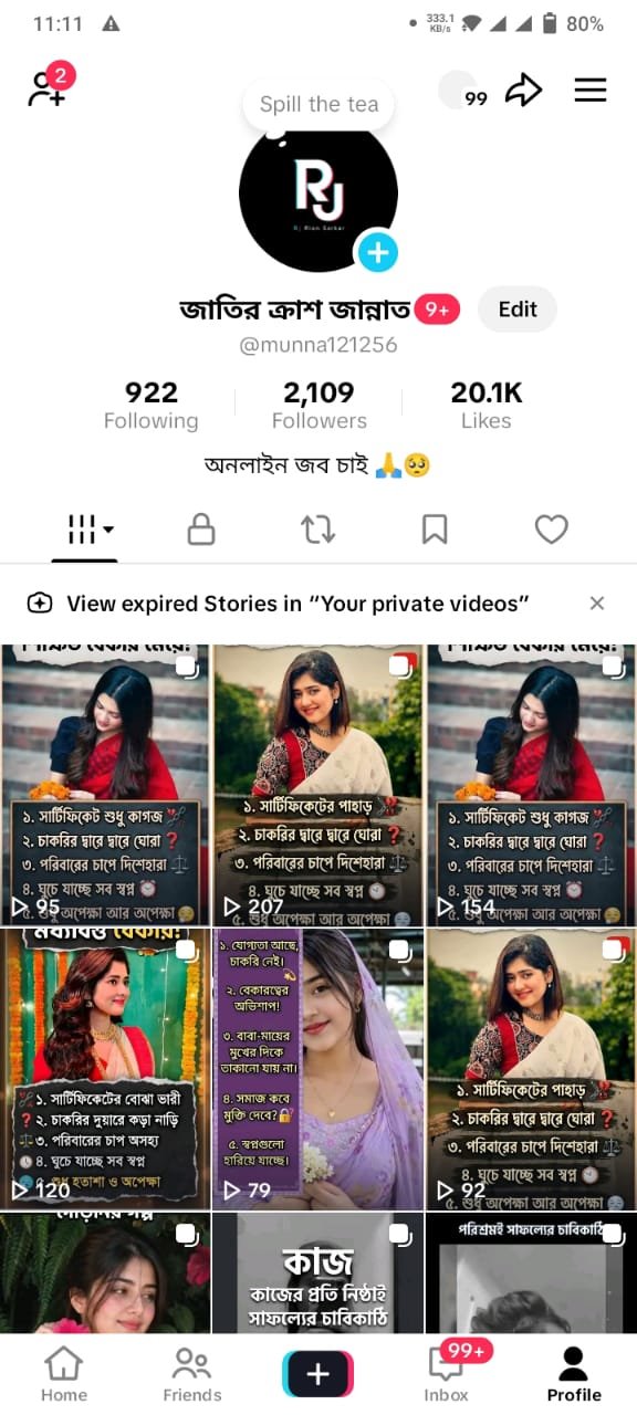 TikTok 2kFollowers + 20k Likes | Bulk Available