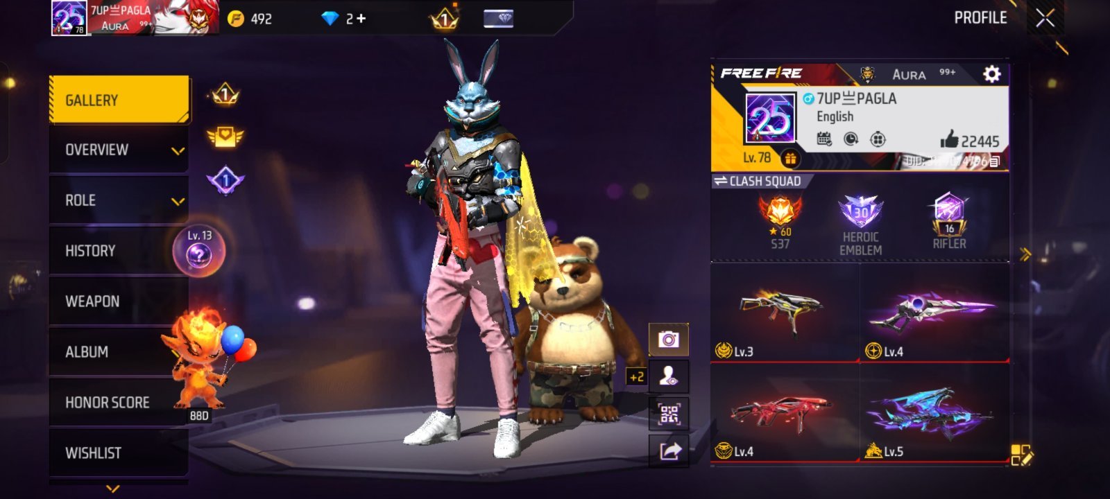 78 levelr id old id