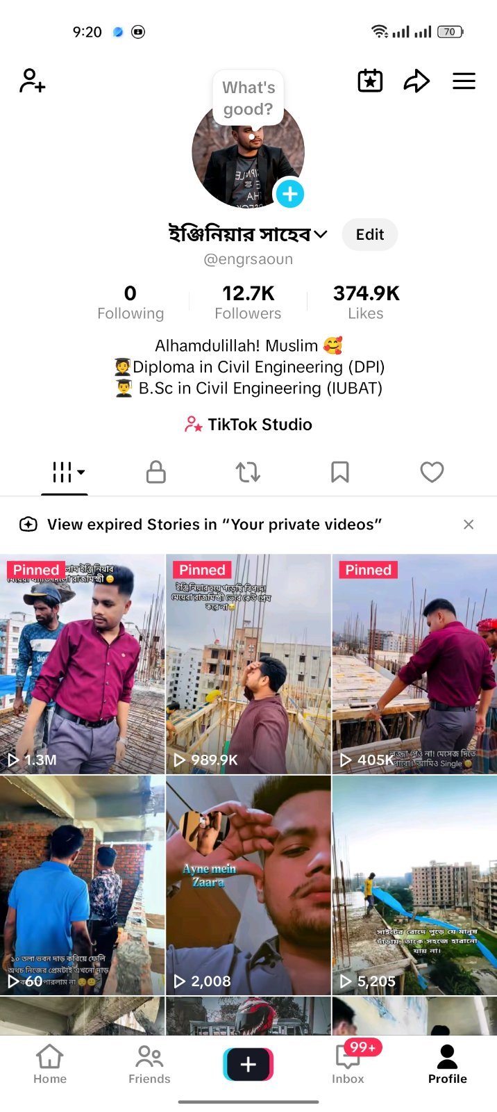 Tiktok 12.7k Celebrity Account For Sell