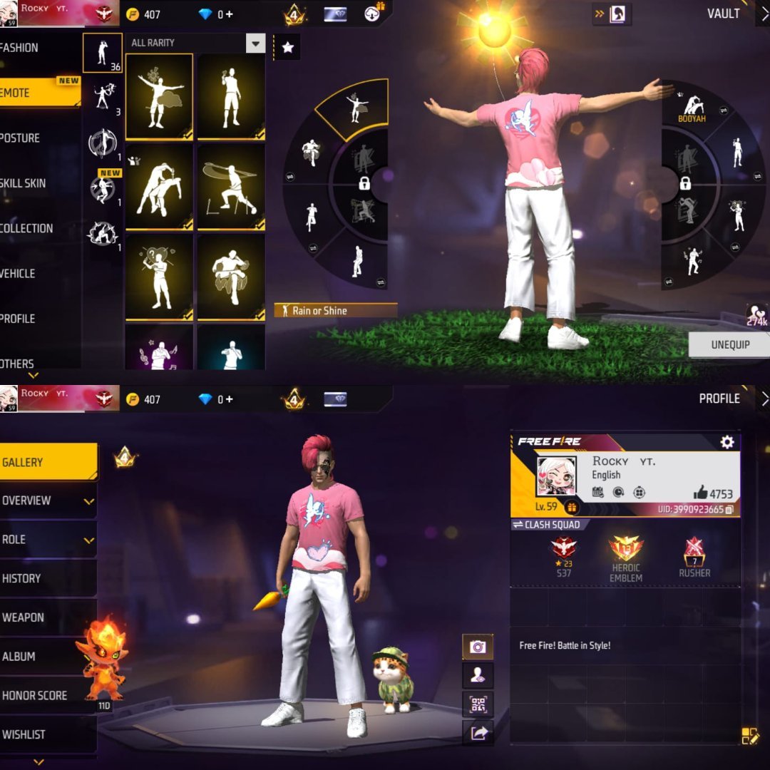 free fire id