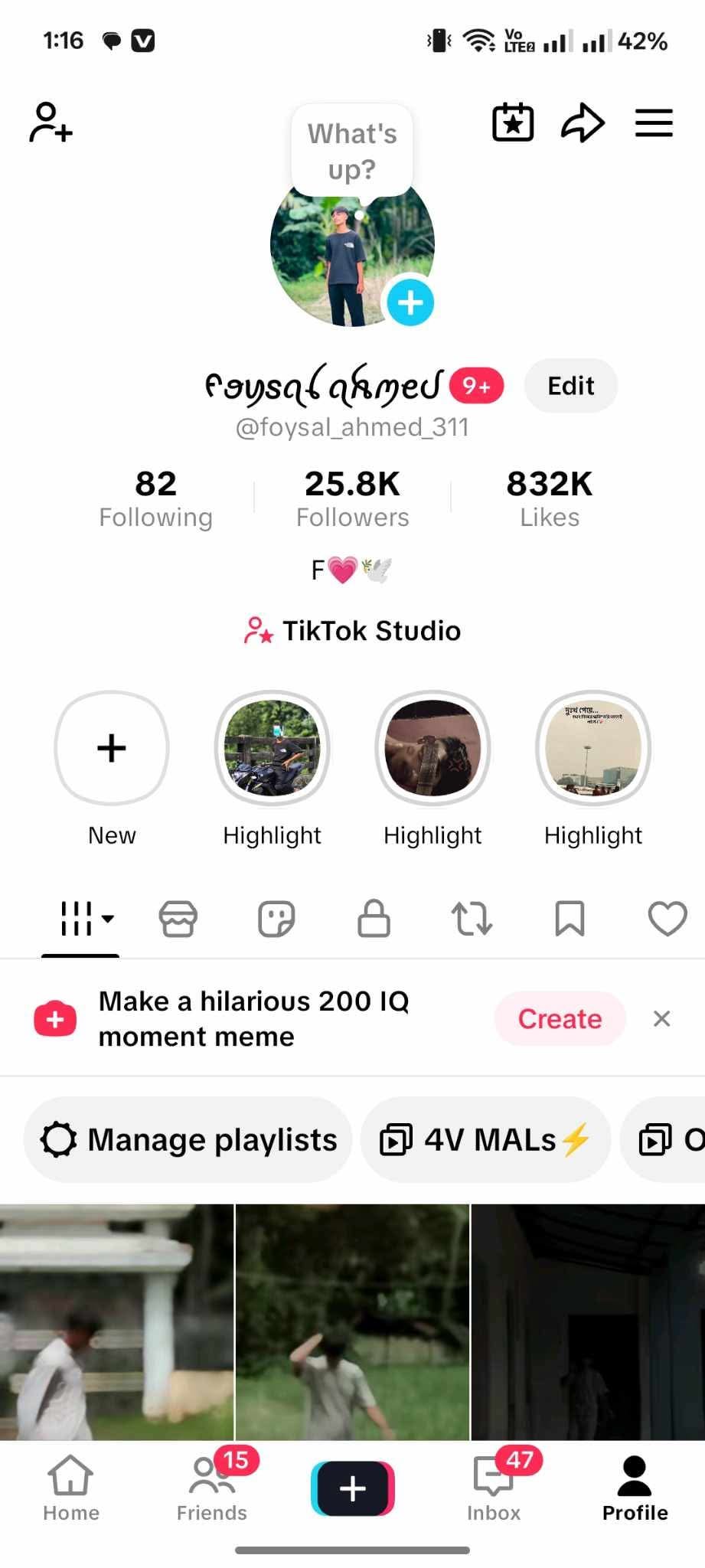 Tik Tok ID Sell followers 25800