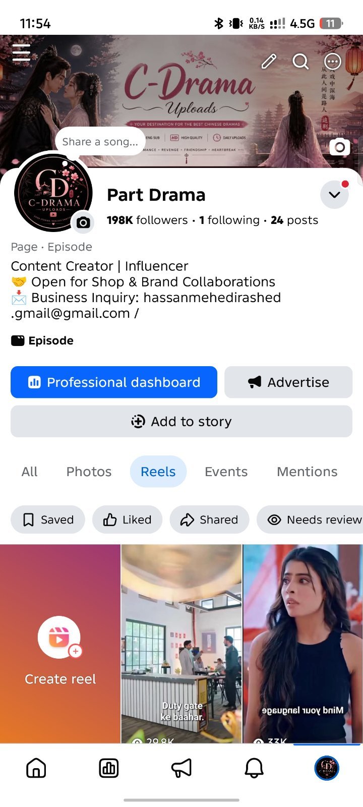 Facebook page 200k admin contact full fresh
