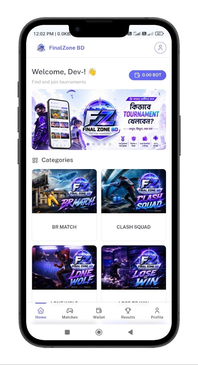 Final Zone Bd Tournament App বানিয়ে মাসে ৩০ থেকে ৪০ হাজার টাকা ইনকাম করুন