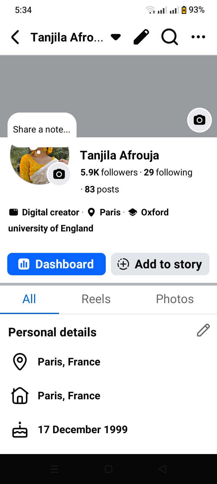 5.9k ফেসবুক ফলোয়ার