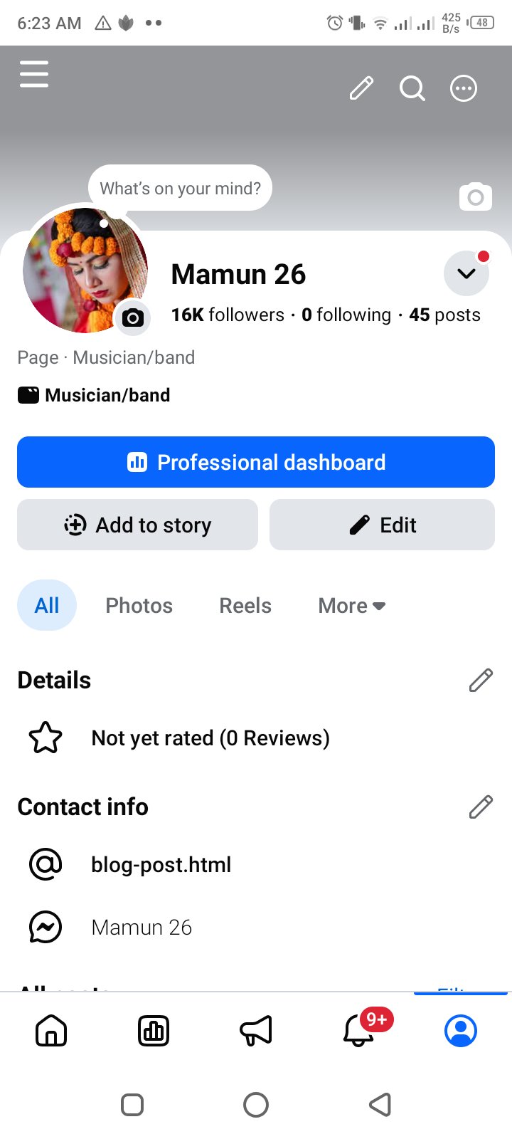 Facebook Page 16k Follower