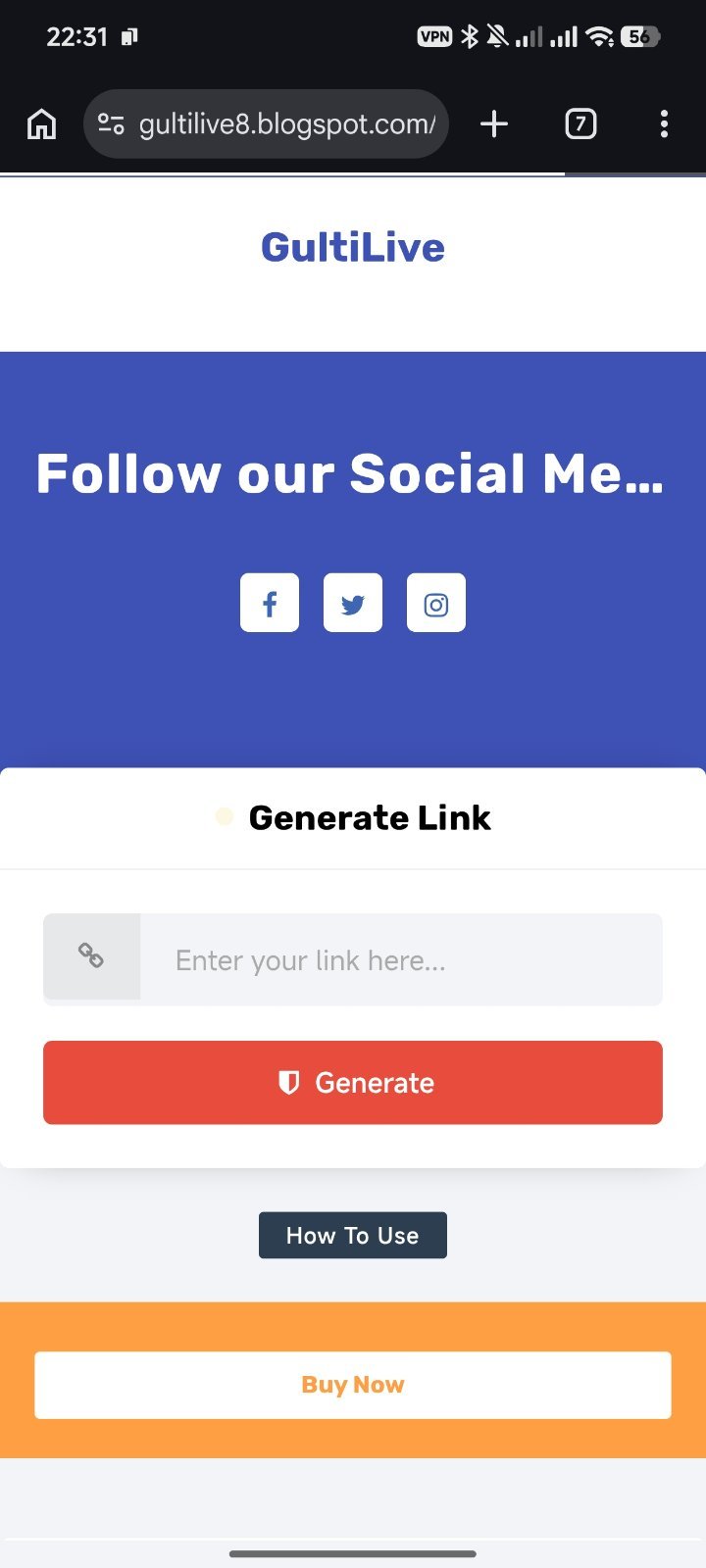 Linkshortner Website