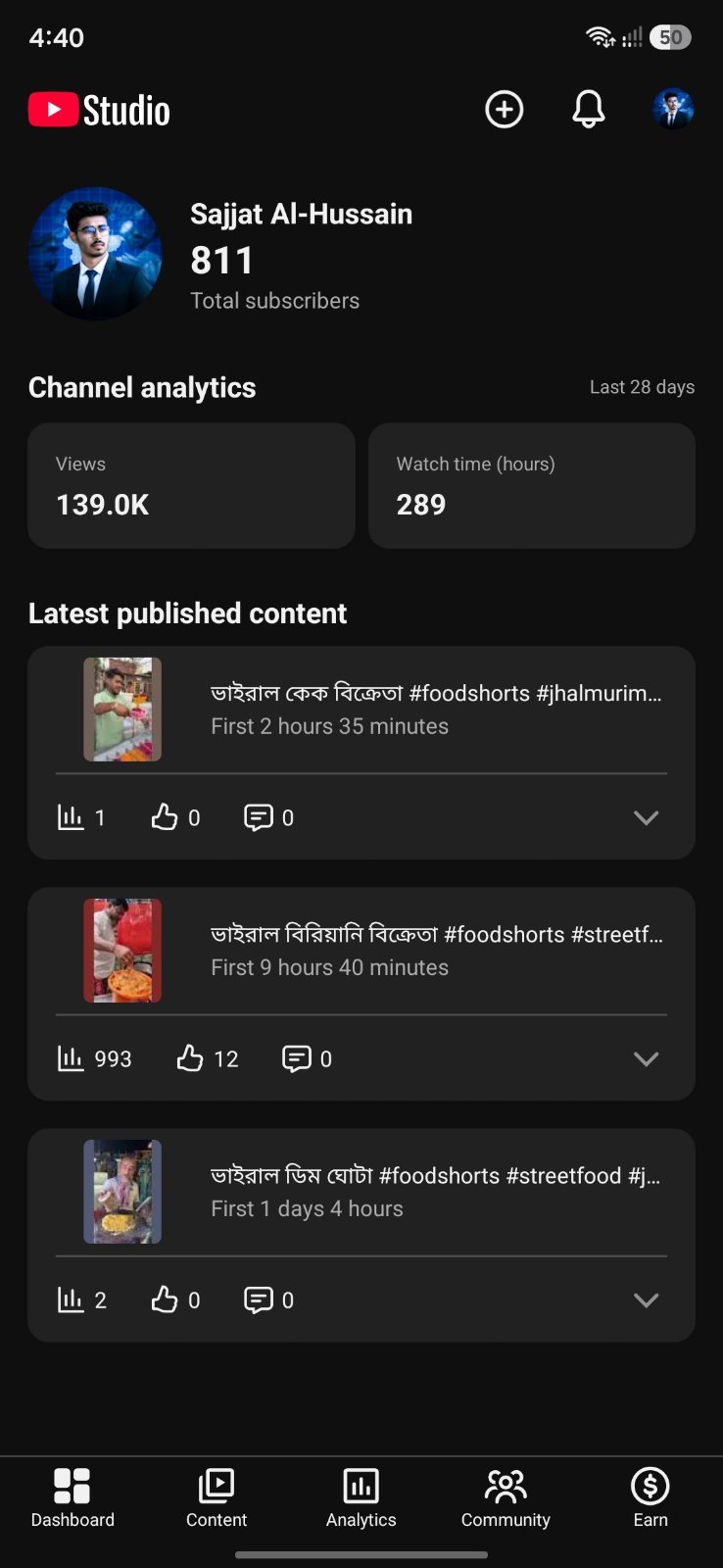 YouTube channel sell