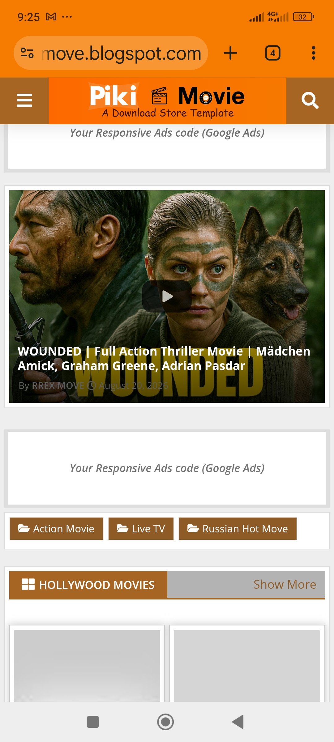 blogger movie website