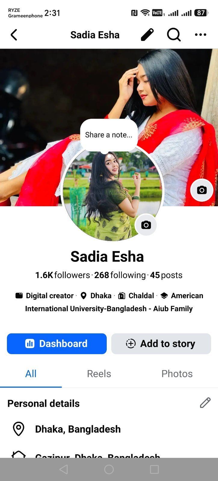🔥 Facebook Profile For Sale | 1.6K+ Followers | 45 Posts | Digital Creator Prof
