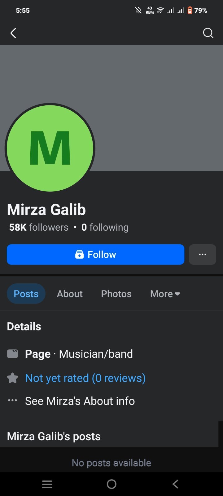 Facebook Page