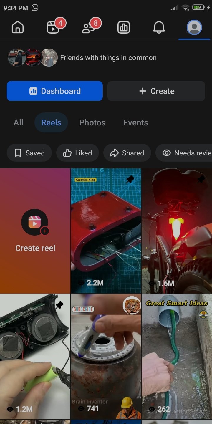 Facebook profile
