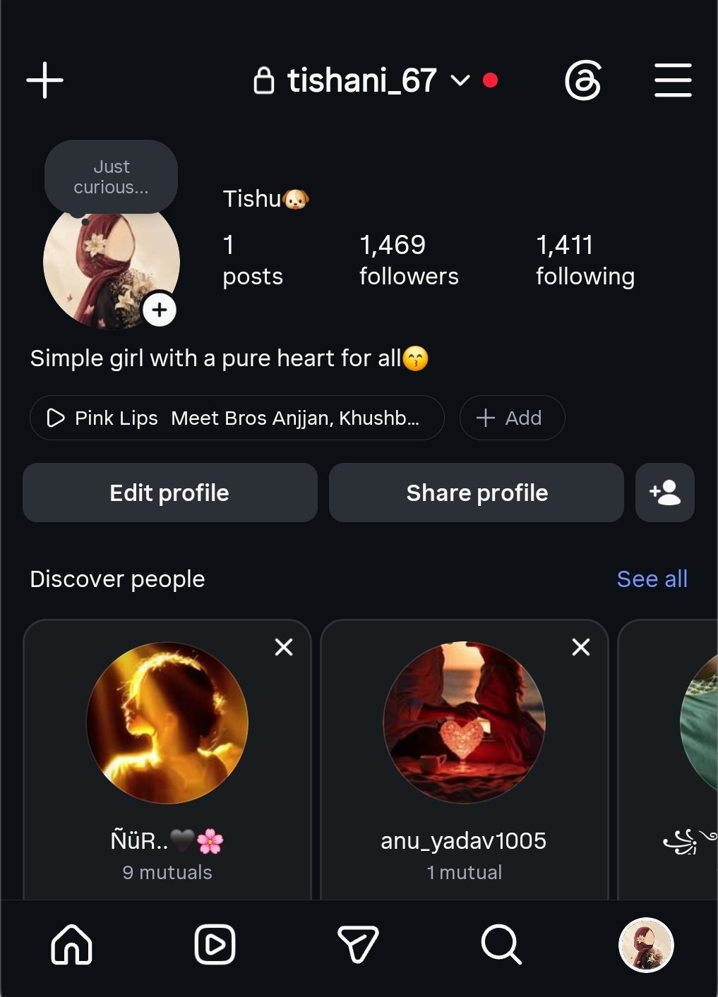 1300+ active followers