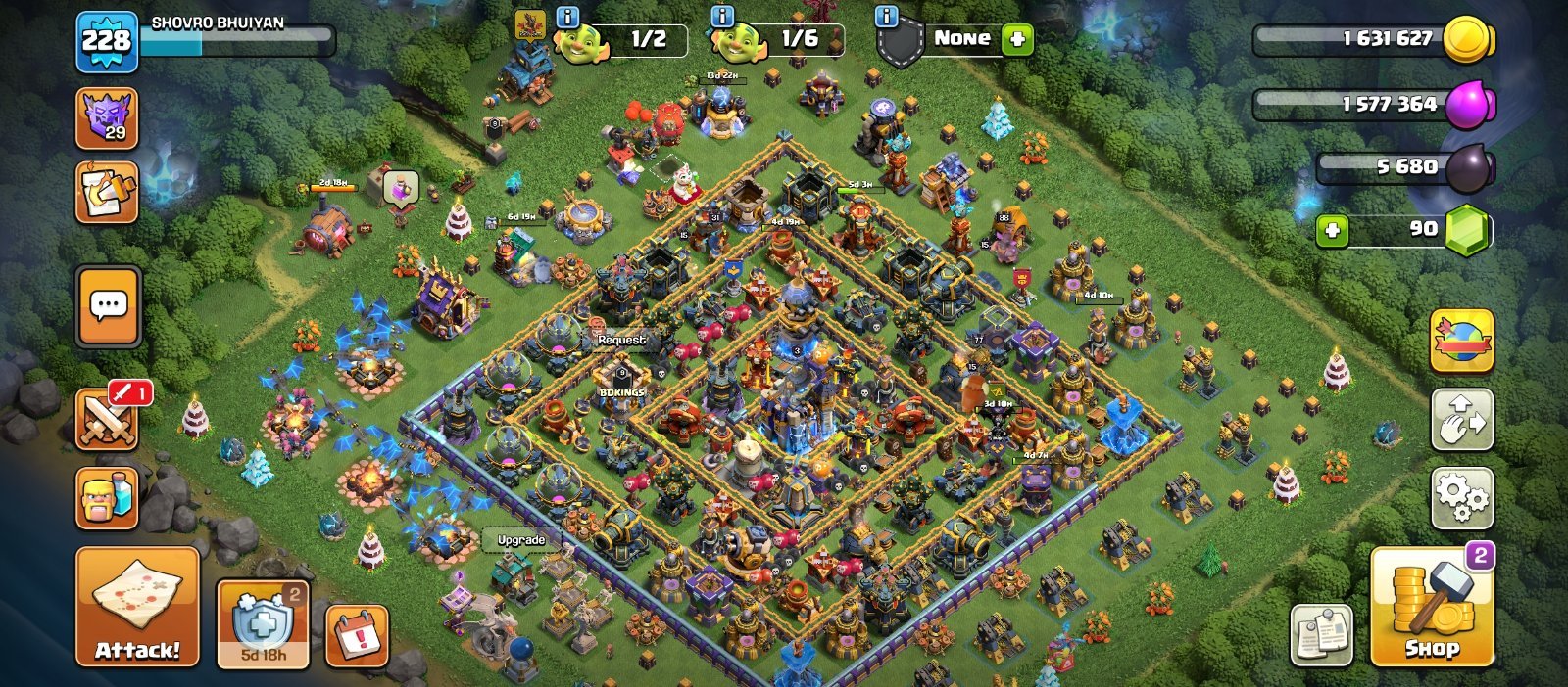 Clash of clan id sell