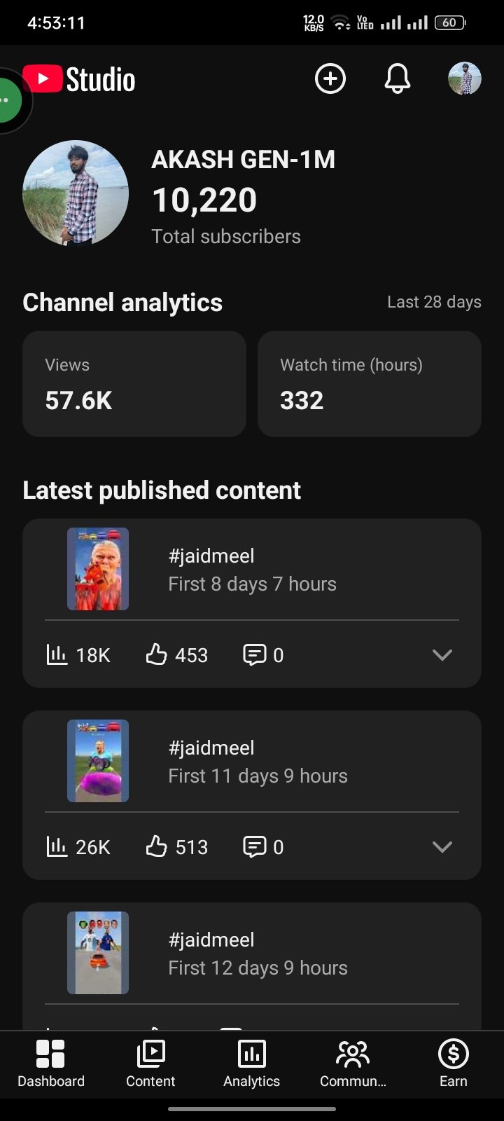 10k sub non monitaze chanel for sell price 2k something ful fresh