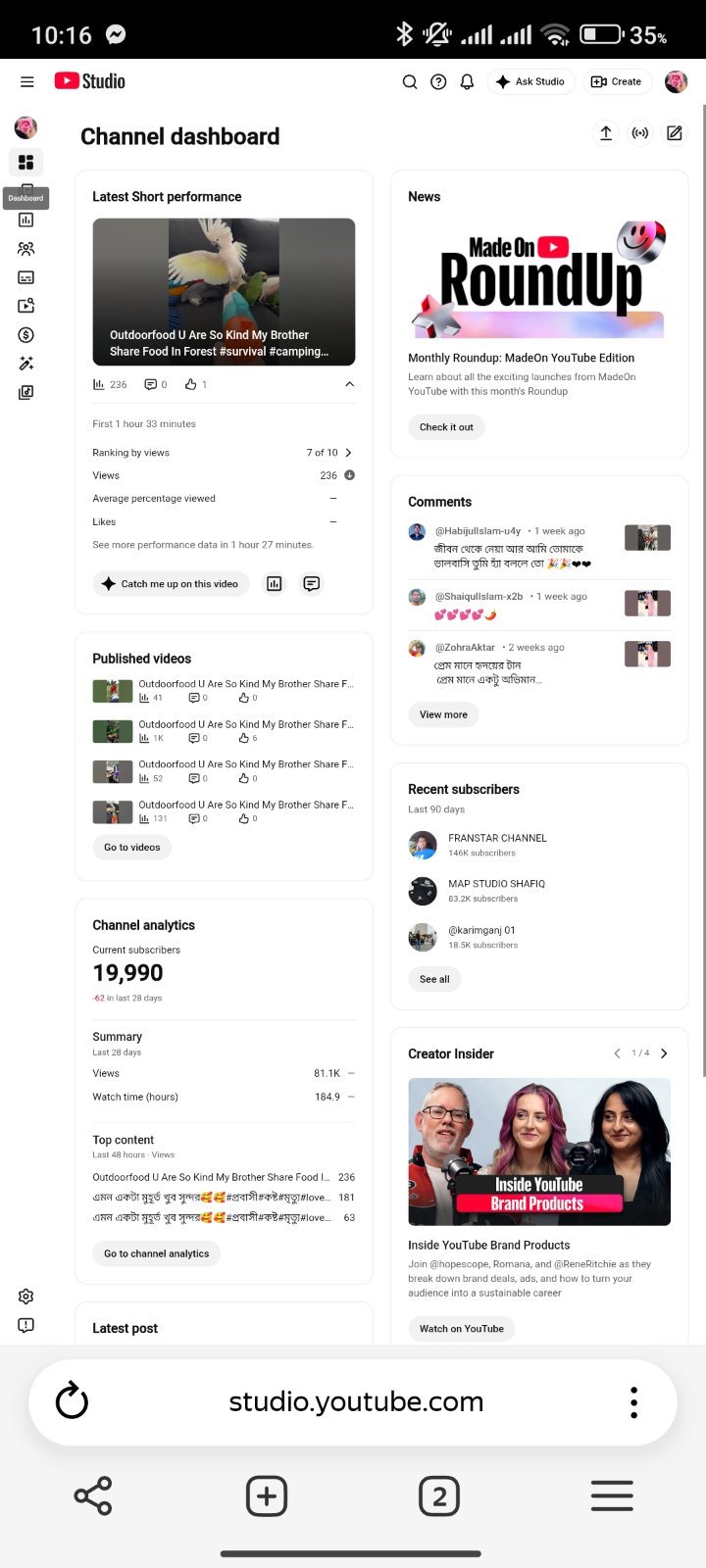 19.9k sub non monitazation channel available for sell