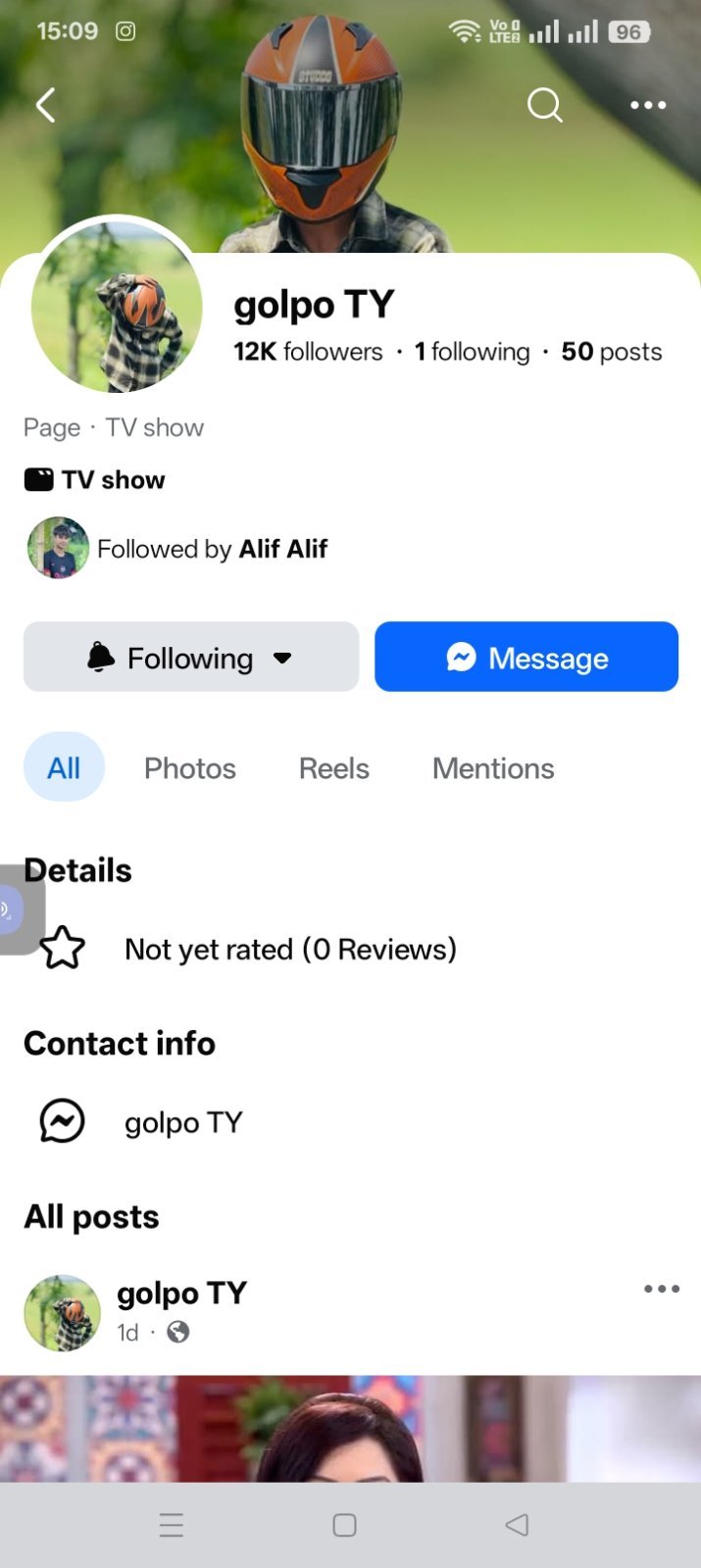 এটা হল সিরিয়ালের পেজ মাত্র 950 টাকা ফলোয়ার 12000 follower