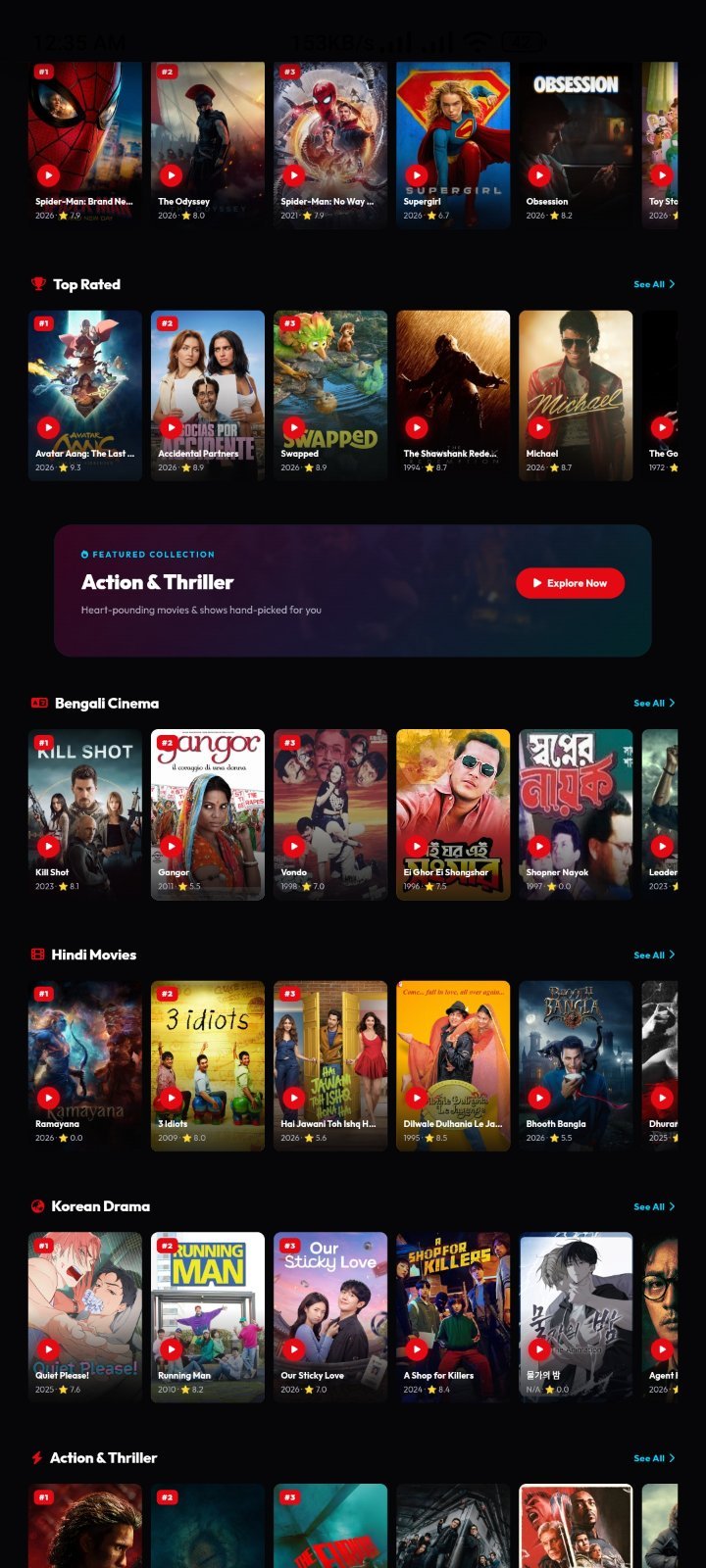 (Only template) Movie Website Template Dynamic Auto Posting