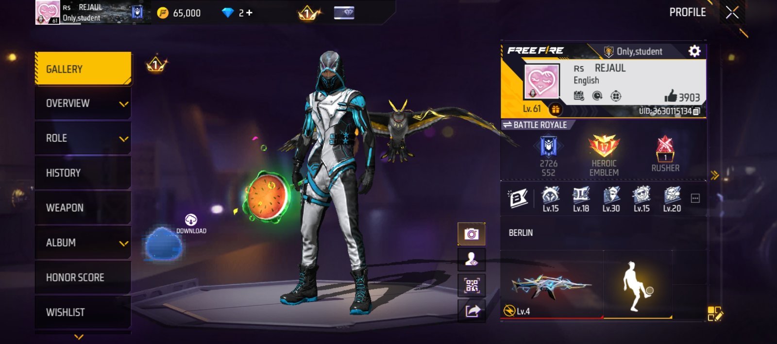 Free fire old account 4 year.