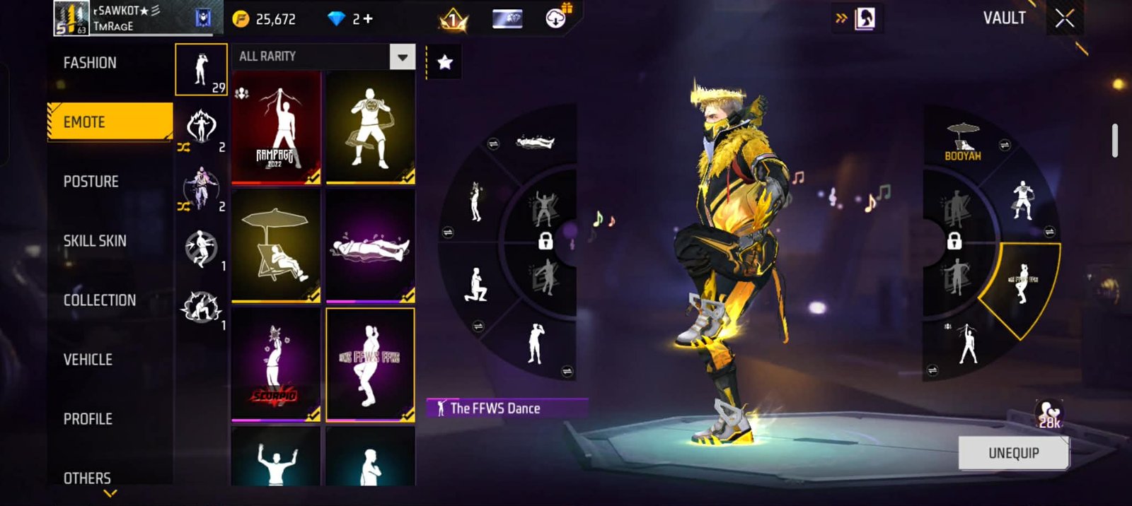 Free Fire Lv63 Account — Heroic Emblem 120, Rusher