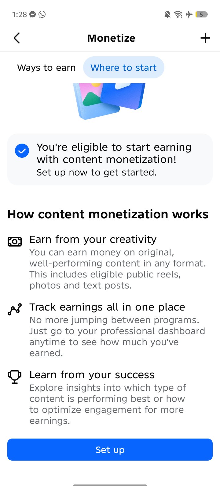 Serial cm setup page available