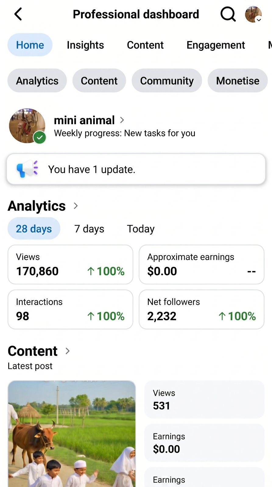 5K+ Follower ✅ Non-Monetize Page