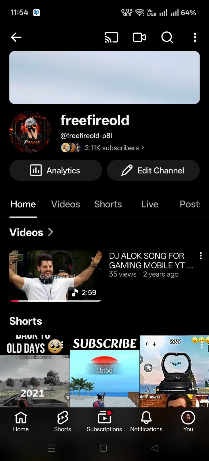 Old Channel | 2.1K Subscribers