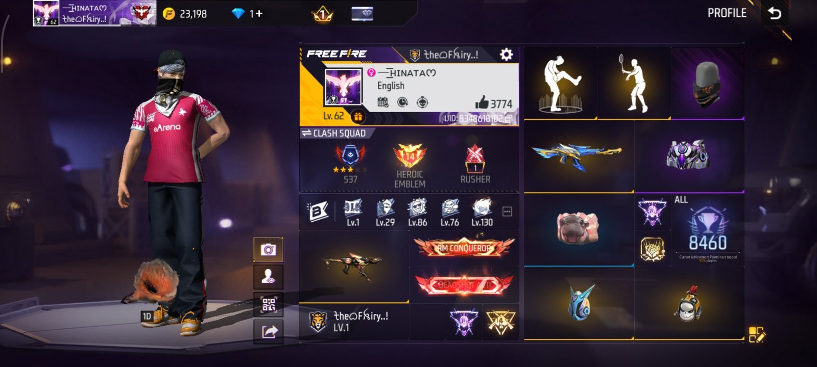 🔥 High-Level Free Fire Account for Sale! 🔥