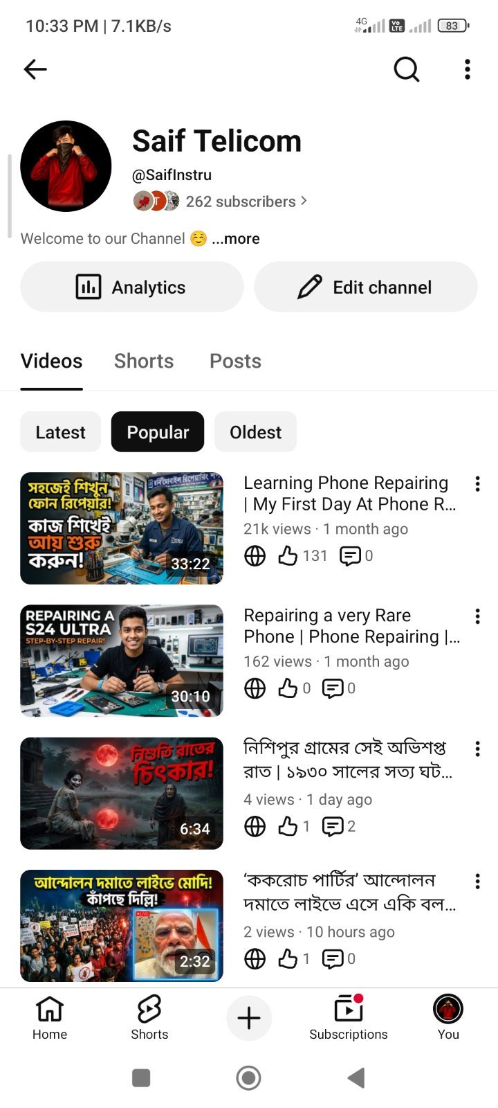 4000+ Hours Completed ✅ YouTube channel