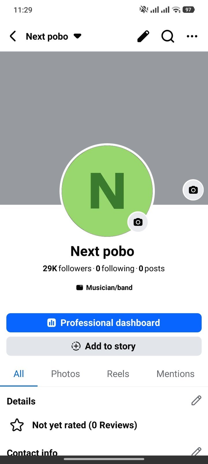 29k Organic follower Facebook page.