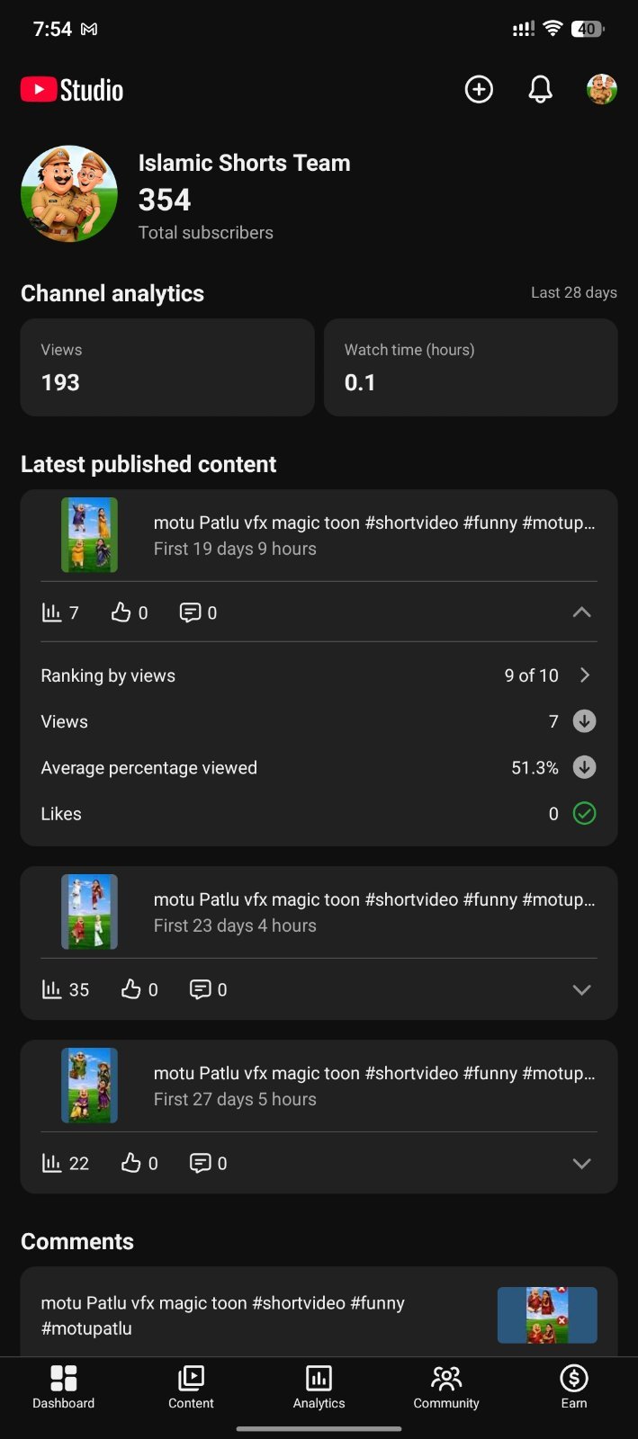 YouTube chennel sell
