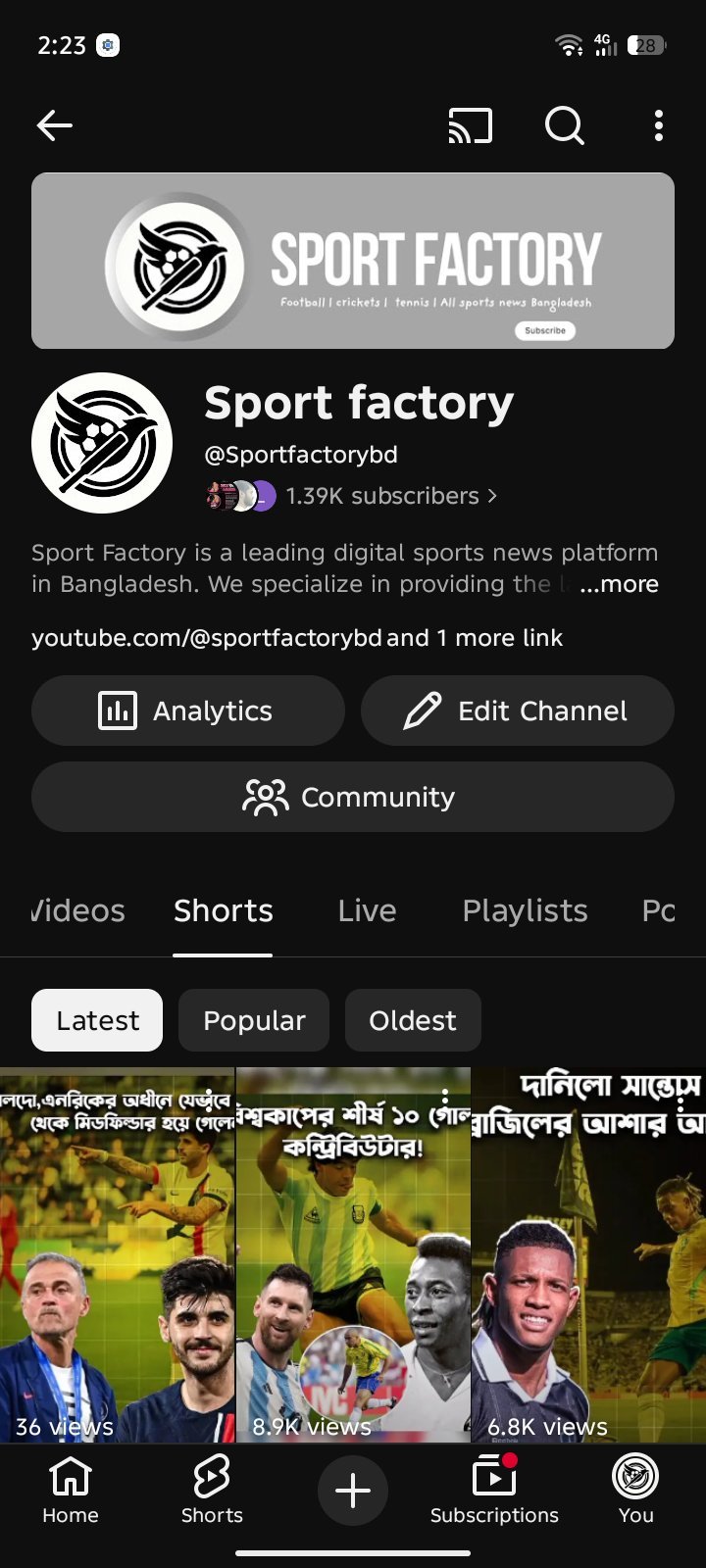 1.39K Subs Active YouTube Channel Sell – Limited Offer