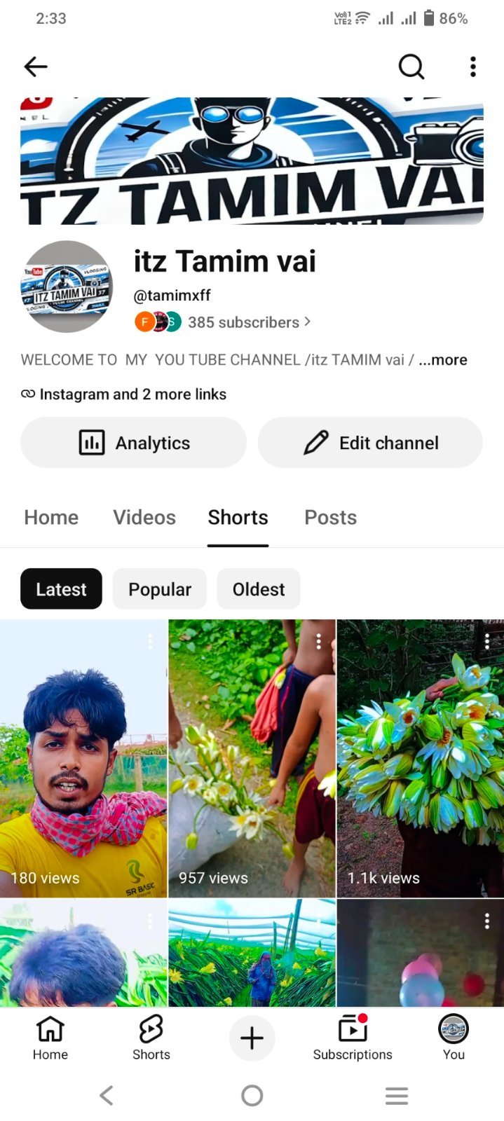 YouTube channel