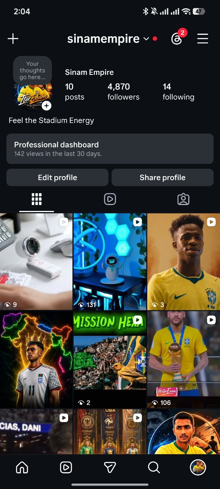 রিয়াল একটিভ ফলোয়ার Instagram আইডি বিক্রি হবে