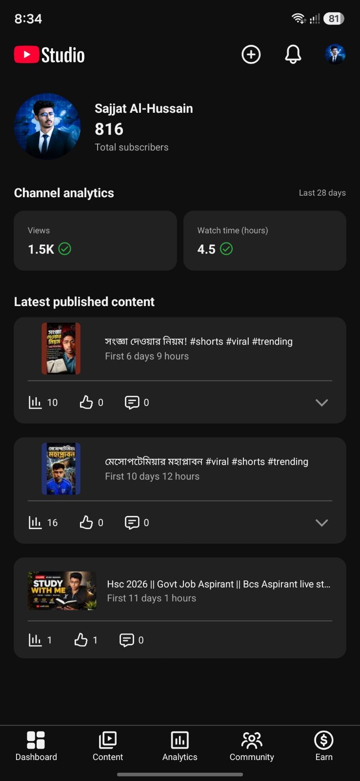 YouTube channel sell