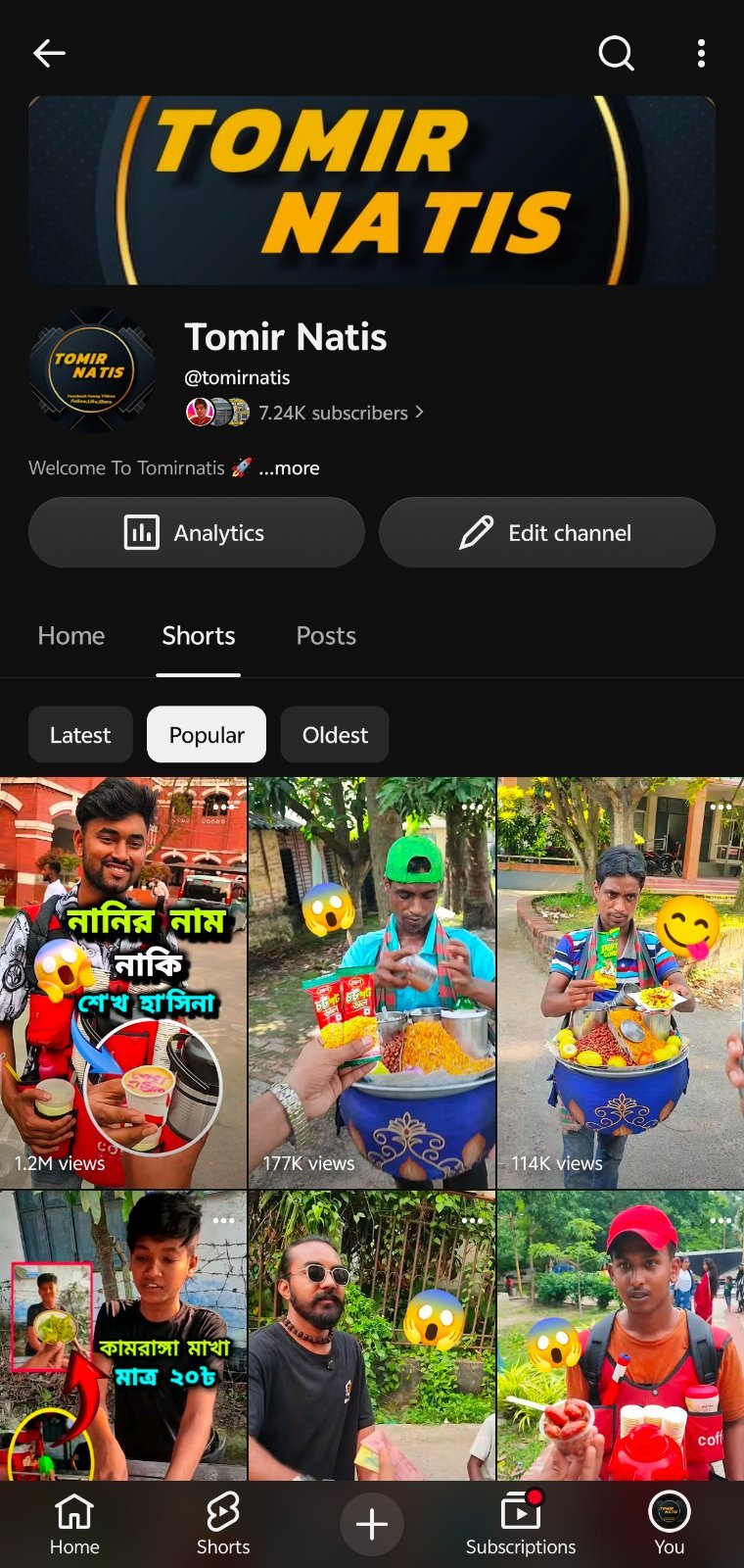 Active Craft Video Channel - 7247 Subscribers