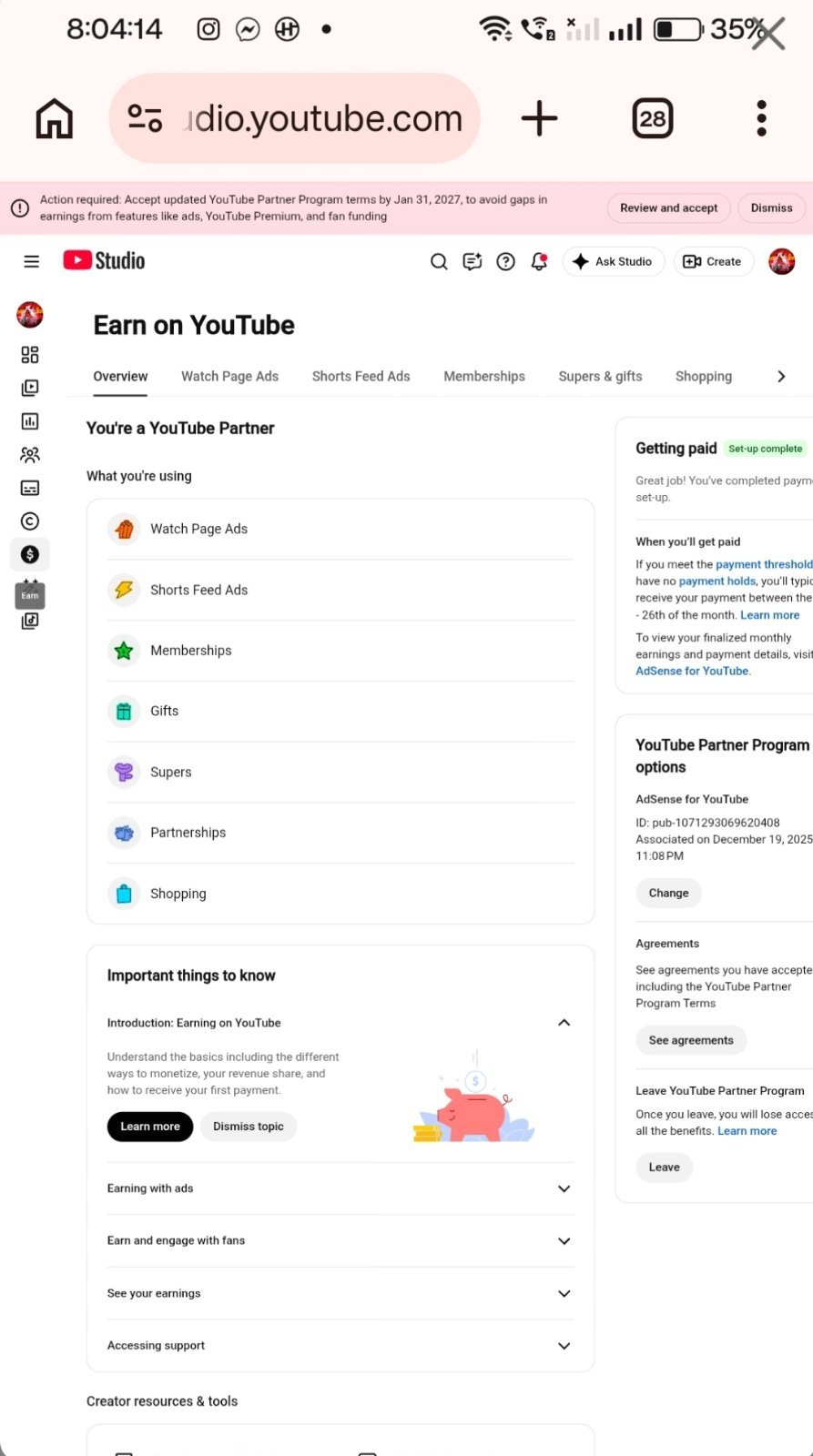 Monetized YouTube Channel for Sell