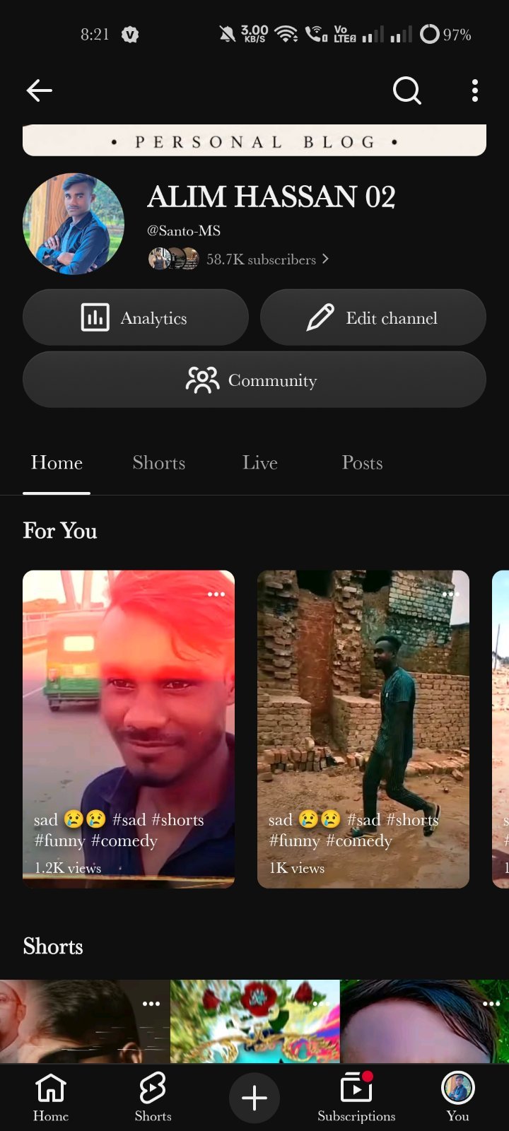 58 হাজার সাবস্ক্রাইবার চ্যানেলটা বিক্রি করা হবে