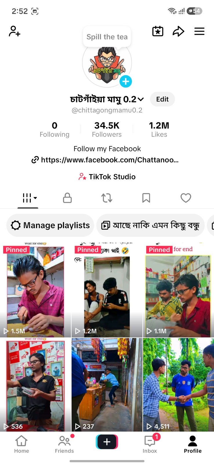 TikTok অ্যাকাউন্ট বিক্রি হবে — 34.5K Followers | 1.2M Likes 🔥