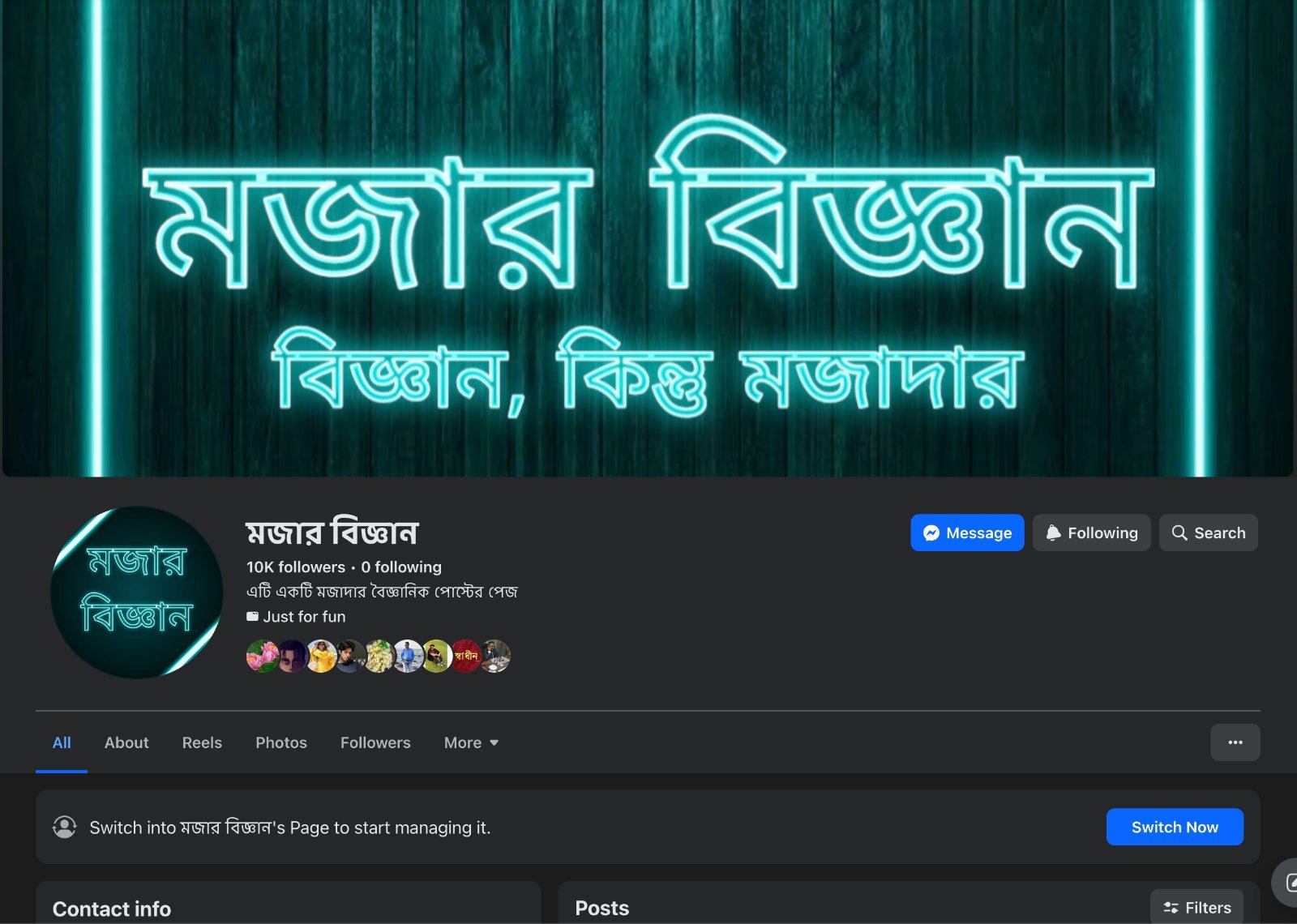 Facebook Page - 10K followers