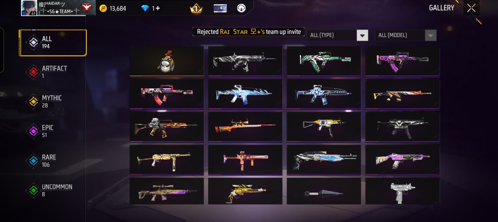 Free Fire id sell