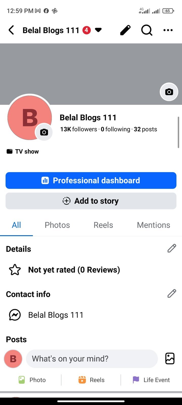 FACEBOOK PAGE 13K FOLLOWERS